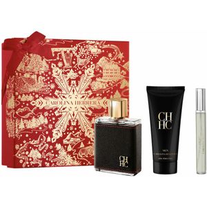 Set mit Damenparfüm Carolina Herrera CH MEN EDT 3 Stücke