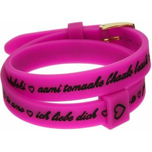 Damenarmreif il mezzometro I LOVE YOU GOLD - BRACCIALE IN SILICONE/SILICONE BRACELET