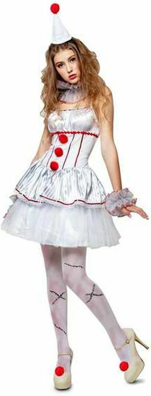 Verkleidung für Erwachsene My Other Me geheimnisvolle Frau Clownin (4 Stücke)