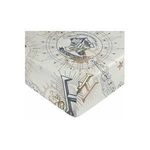 Bettlaken Harry Potter Weiß Beige Gold Einzelmatratze
