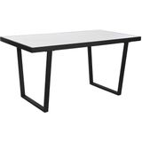 Esstisch Home ESPRIT Weiß Schwarz Metall 150 x 80 x 75 cm