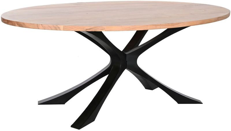 Esstisch DKD Home Decor Metall Akazienholz 200 x 110 x 76 cm