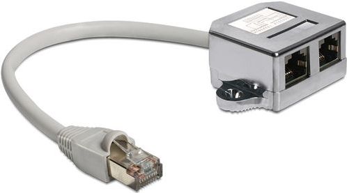 Delock RJ45 m. > 2x RJ45 w. 15cm