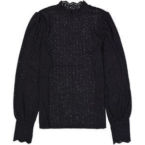 GARCIA - Longsleeve - Zwart - Effen T-shirt - Lange Mouw