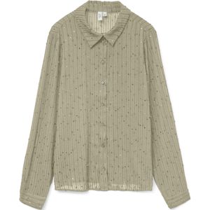 Vero Moda - Finola - Blouse - Beige - Lange Mouwen - 100% Polyester