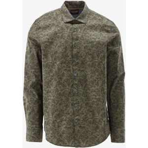 Pme Legend - Casual Shirt - Khaki - Lange Mouwen - Gestreept