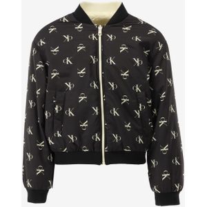 Calvin Klein - Reversible Teddy AOP - Winterjas - Zwart - 100% Polyester