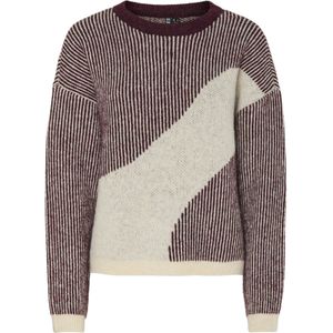 Pieces - Pcinna O-neck Oose Knit - Gebreide Trui - Tawny Port