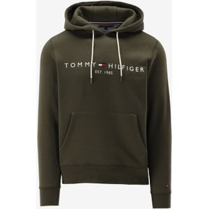 Tommy Hilfiger - TOMMY LOGO HOODY - Hoodie - Army green - Katoenmix - Met Capuchon