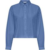 Jacqueline de Yong - Blouse - Licht Blauw - 85% Polyester en 15% Katoen