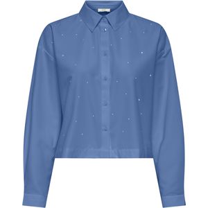 Jacqueline de Yong - Blouse - Licht Blauw - 85% Polyester en 15% Katoen