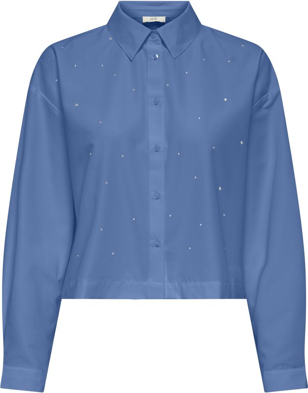Jacqueline de Yong - Blouse - Licht Blauw - 85% Polyester en 15% Katoen