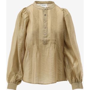 Aaiko - Paulam - Blouse - Khaki - 75% Lyocell en 25% Polyamide