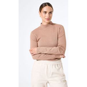 GARCIA - Longsleeve - Bruin - Effen T-shirt - Lange Mouw