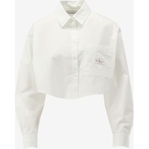 Calvin klein blouse woven label cropped, 0lb maat XS