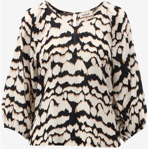 Soaked in Luxury - Alize - Damesblouse - 3/4 Mouwen - V-hals