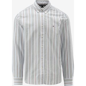 Model - Shirt - Licht Blauw - 100% Katoen - Gestreept - Lange Mouw