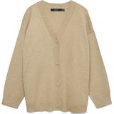 Vmcgold - Gebreid Vest - V-Hals - Lange Mouwen - Regular Fit