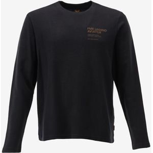 PME Legend - T-shirt - Grijs - Katoen - Lange Mouwen