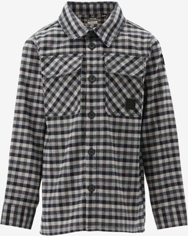 Indian Blue - Casual Shirt - Donkerblauw - Lange Mouwen - Maat 140/10J