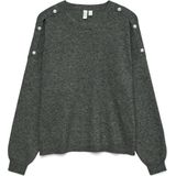 Vero Moda - Joya - Trui - Donker Grijs - Lange Mouwen