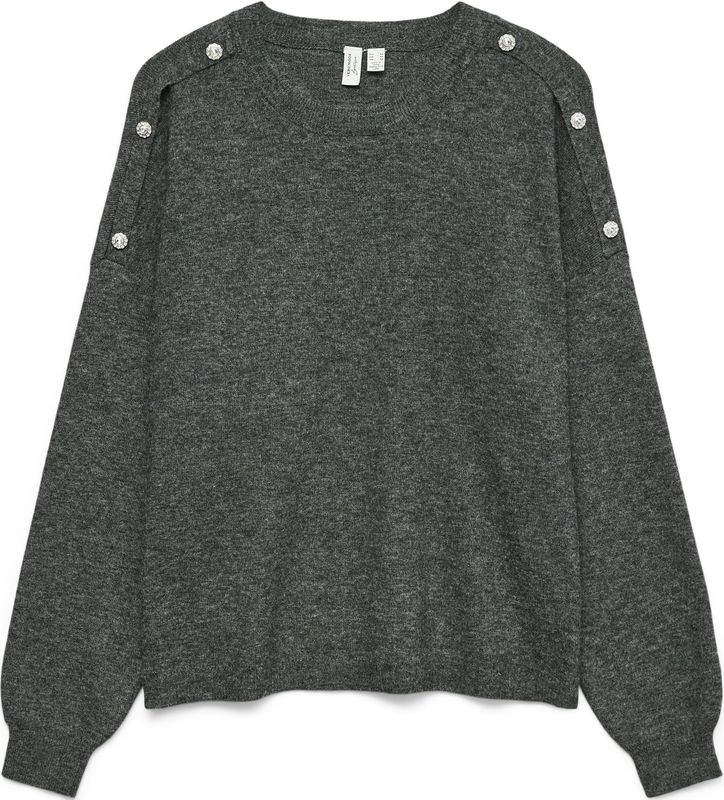 Vero Moda - Joya - Trui - Donker Grijs - Lange Mouwen