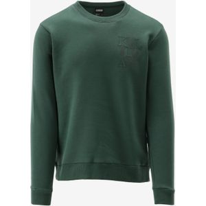 Kultivate - Sweater - Groen - Regular Fit - Lange Mouwen - Backprint