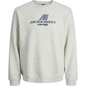 Jack & Jones - JCOTIER PRINT SWEAT - Sweatshirt - White melange