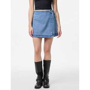 Pcflora Denim Wikkelrok