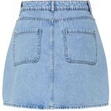 Pcsky - Hw Mini - Spijkerrok - High-waist - Katoen