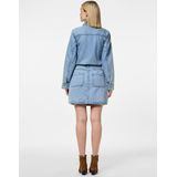 Pcsky - Hw Mini - Spijkerrok - High-waist - Katoen