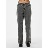 Pcfanu - Mw Tie Wide Fit - Jeans - Straight-fit - Mid-waist