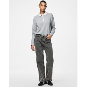 Pcfanu - Mw Tie Wide Fit - Jeans - Straight-fit - Mid-waist