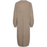 Tricot Jurk - Geribd - Ronde Hals - Lange Mouwen - Nauwsluitende Manchetten