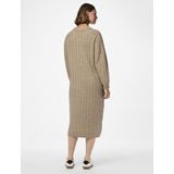 Tricot Jurk - Geribd - Ronde Hals - Lange Mouwen - Nauwsluitende Manchetten