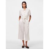 PIECES - PCPia - Blouse - Wit - Klassieke Blouse met Knoopsluiting
