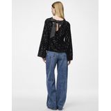 PIECES - PCKAM - Blouse - Zwart - Lange Mouw - Gerecycled Materiaal