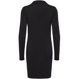 PIECES - Pcmadison Ls Draped Dress Noos - Damesjurk - Zwart