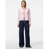 Pcagnes - Tie Top - Blouse - Lange Mouwen