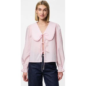 Pcagnes - Tie Top - Blouse - Lange Mouwen
