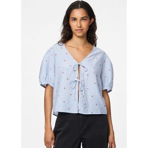 Pcfionna - Strik Top - V-hals - Halflange Mouwen - Regular Fit