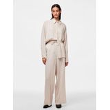 Broek - Wijde Pijpen - Zwart - 70% Viscose 30% Linnen