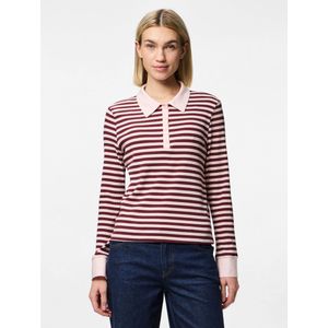 Pcdonna Geribd Polo Met Lange Mouwen