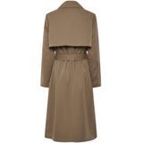 PIECES Pcscarlett Trenchcoat Dames - Bruin - 1 Stuk