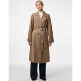 PIECES Pcscarlett Trenchcoat Dames - Bruin - 1 Stuk