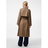 PIECES Pcscarlett Trenchcoat Dames - Bruin - 1 Stuk