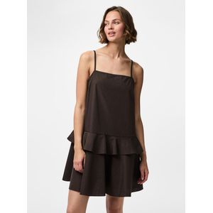 Pcfarry - Midi-jurk - Regular-fit - Mouwloos - Vierkante Hals