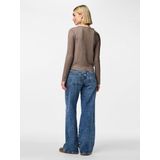 PIECES - PCIris - Gebreid Vest - Bruin Gemêleerd