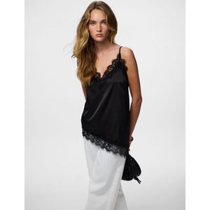 Pcnomi Satijn Kant Top Met Bandjes