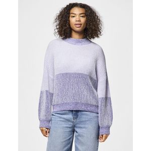 PIECES - NELLA - Trui - Purper/Wit